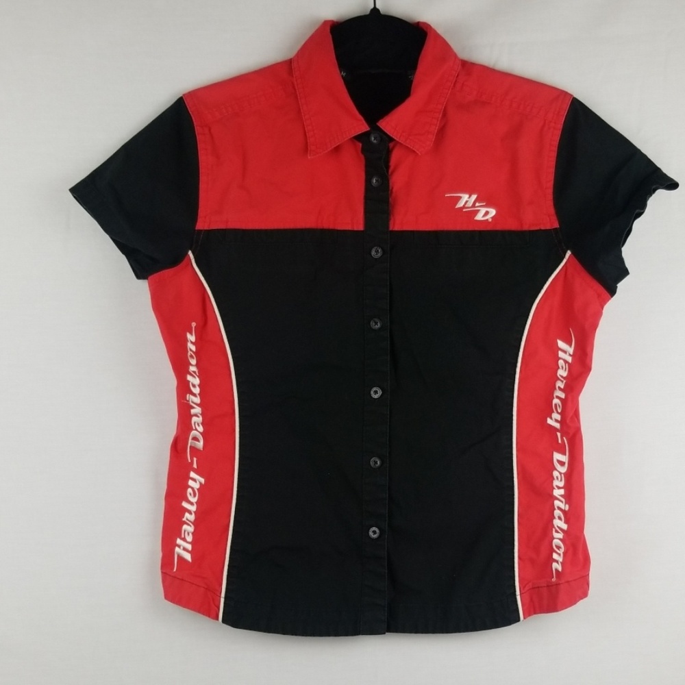 Harley Davidson Button Up Polo Shirt
